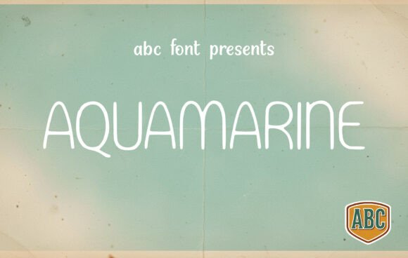 Aquamarine: A Vintage-Modern Sans Serif for Campaigns