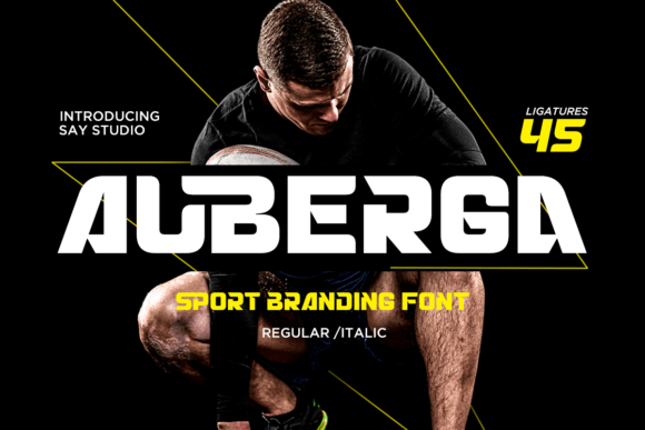 Auberga: A Bold Sans Serif Typeface for Impactful Design