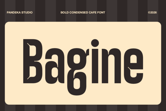 Bagine: A Bold Condensed Cafe Font for Modern Brands