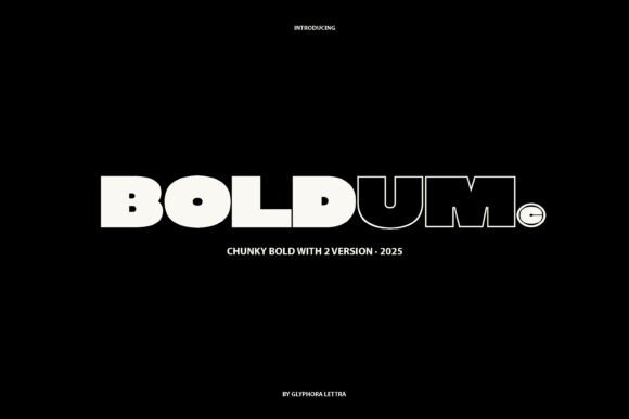 Boldum: A Chunky Bold Typeface for Playful Branding