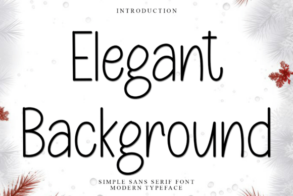 Elegant Background: A Premium Font for Crafters