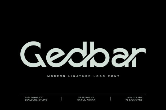 Gedbar: A Modern Sans Serif for Bold Branding