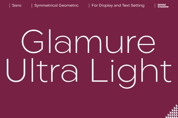 Glamure Extra Light: The Ultimate Luxury Sans Serif Font