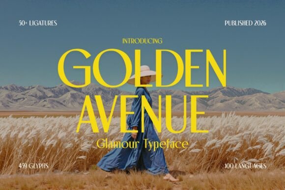 Golden Avenue: A Luxury Typeface for Premium Campaigns