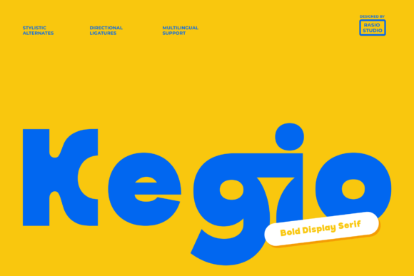 Kegio: A Bold Display Serif for Creative Branding