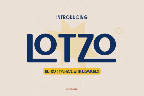 Lotzo: A Bold Retro Typeface for Crafters