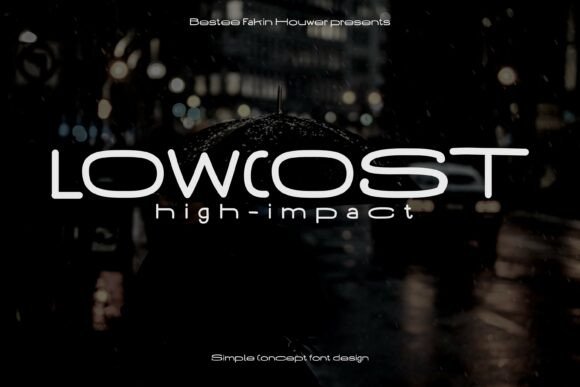 Lowcost Highimpact: A Futuristic Font for Makers