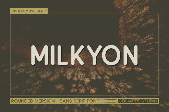 Milkyon: A Bold Sans Serif Font for Web Design