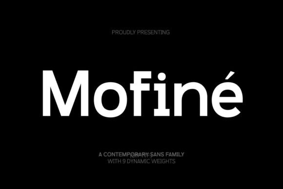 Mofiné: A Modern Sans Serif Font for Editorial Design