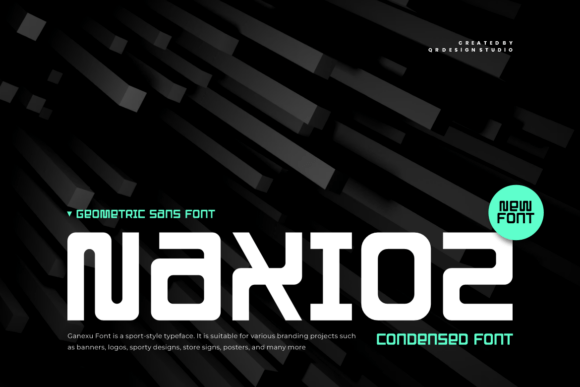 Naxioz: A Bold Display Typeface for Branding