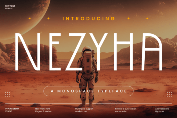 Nezyha: A Modern Monospaced Typeface for Digital Design