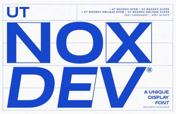 Noxdev: A Daring Display Typeface for Modern Web Design