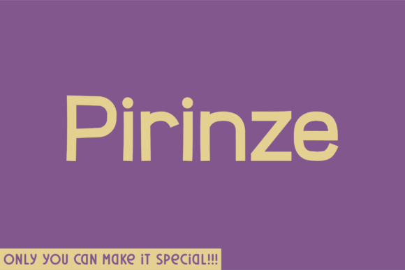 Pirinze: The Unique Handwritten Font for Marketers