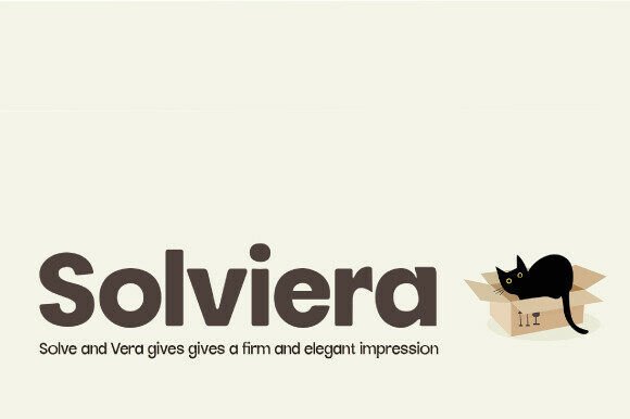 Solviera: A Warm Sans Serif Font for Digital Design