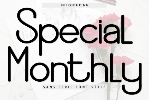 Special Monthly: A Unique Sans Serif Font for Web Design