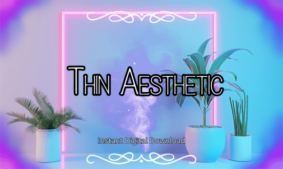 Thin Aesthetic: The Modern Outline Font for Branding
