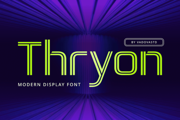 Thryon: A Bold Cyberpunk Font for Modern Brands