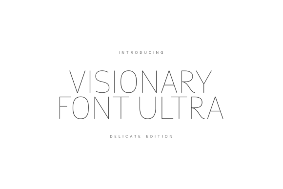Visionary Font Ultra Delicate Edition for Modern Web Design