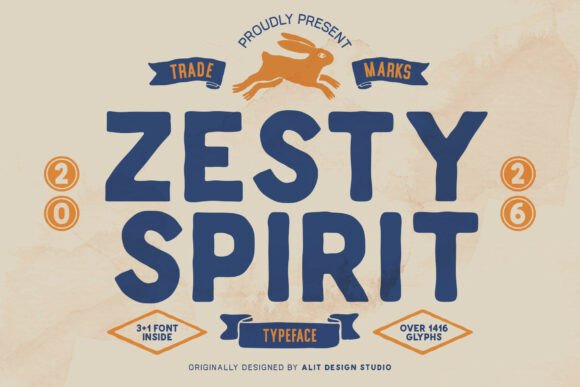 Zesty Spirit: A Vintage Sans Serif for Editorial Design